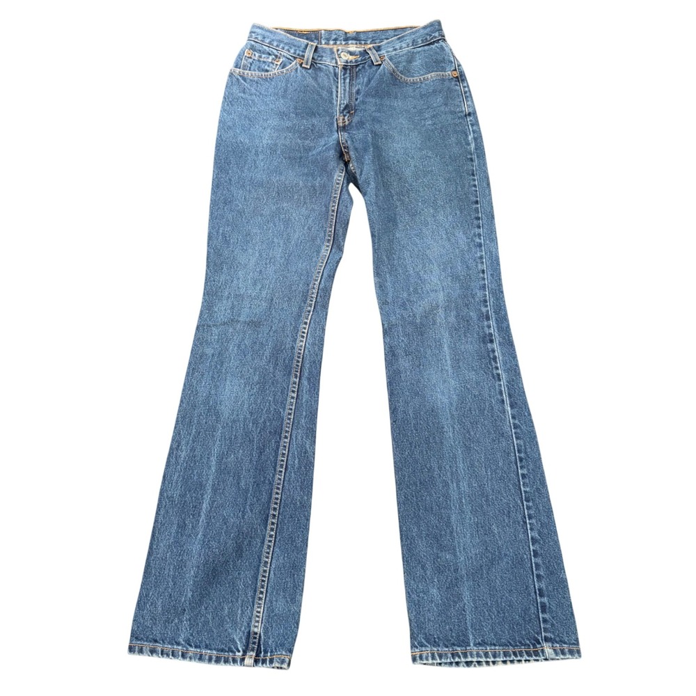 Levis 517 Boot Cut Slim Fit Jeans Women 7 JR L 29x33 Blue Vintage Y2K Denim